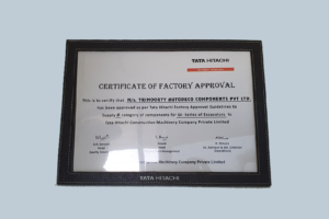 Certificates for Trimoorty Autodeco